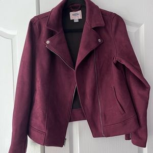 Old Navy faux suede moto jacket